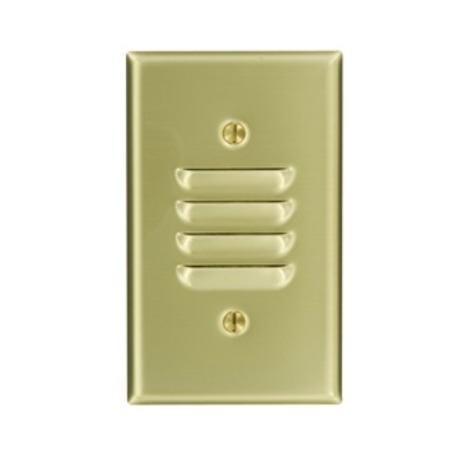 LEVITON Wallplates B7771/1G Brass Louvre 81080